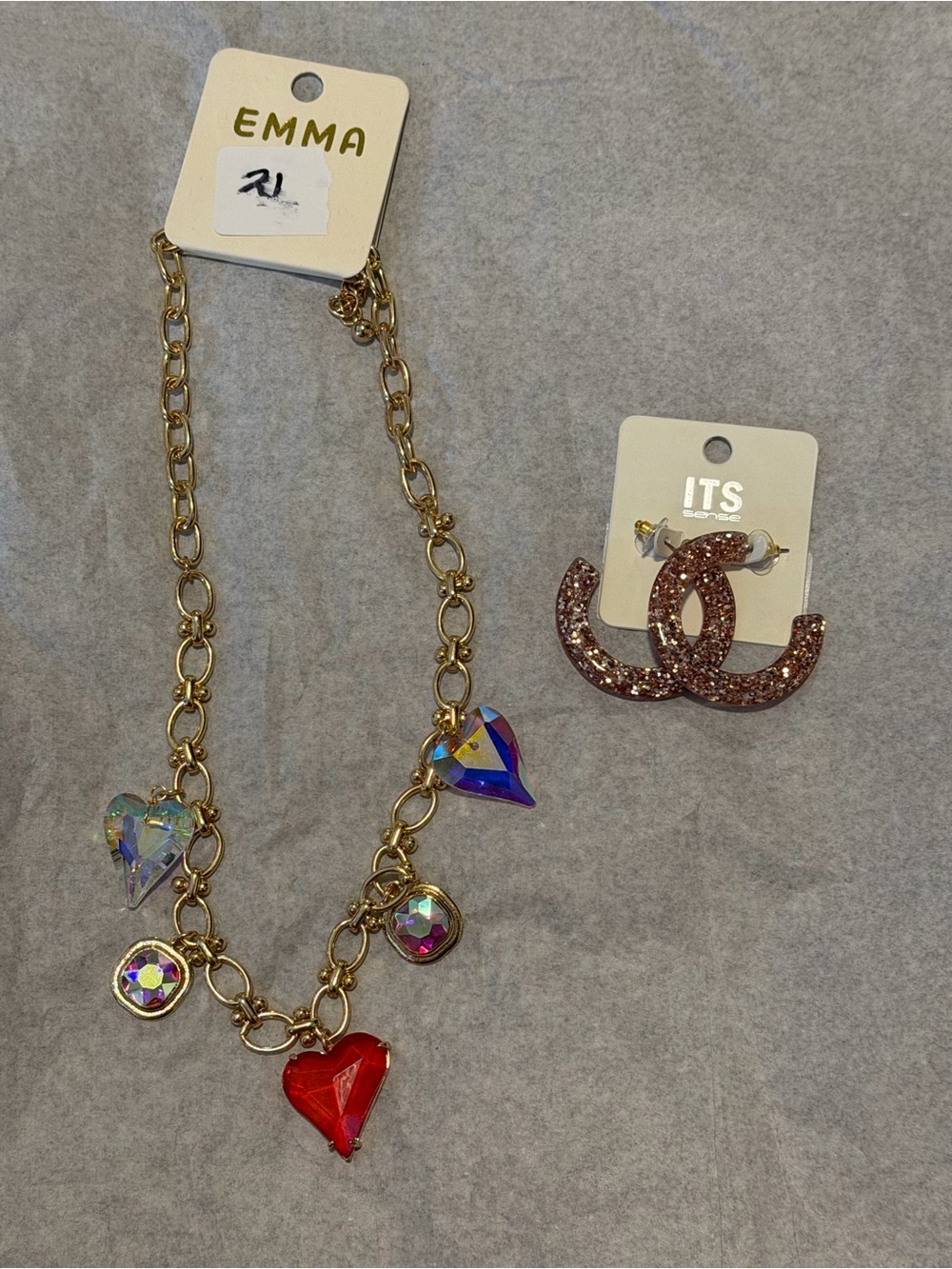 Necklace and earrings brand new